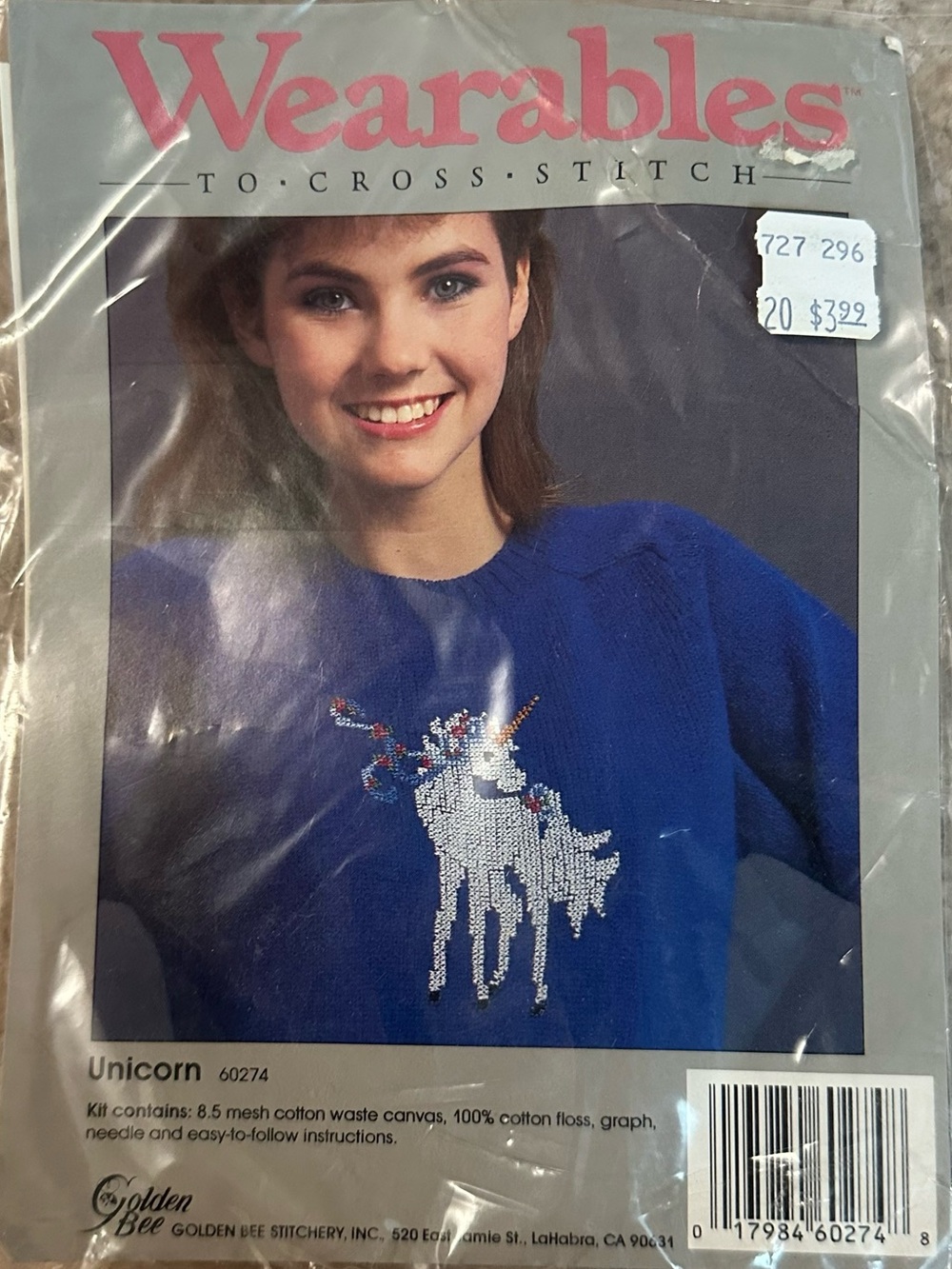 Wearables Vintage Cross Stitch Unicorn 🦄 NWT